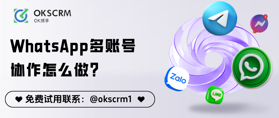 WhatsApp多账号协作系统示意图